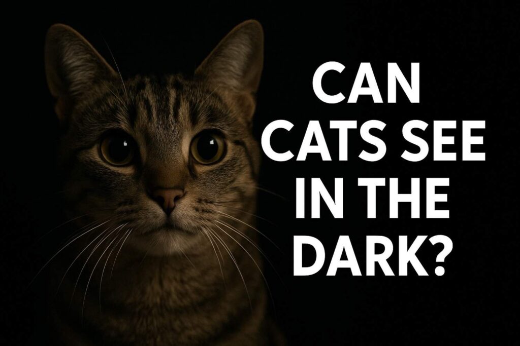 Realistic cat in low light for “Can Cats See in the Dark?