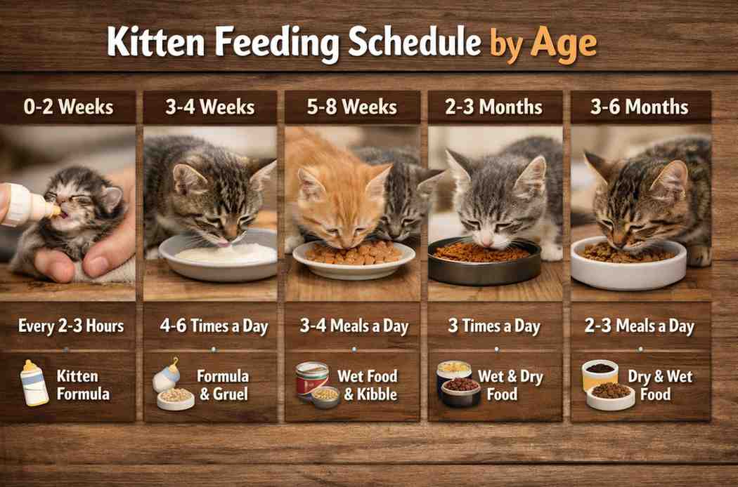 Kitten Feeding Schedule by Age – Complete Healthy Growth Guide