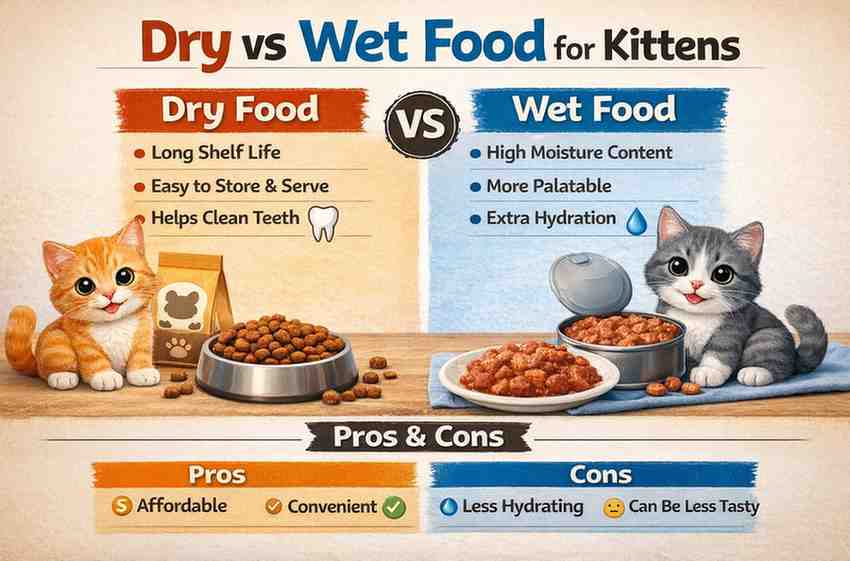 Dry vs Wet Food for Kittens: What’s Best for Your Furry Friend?