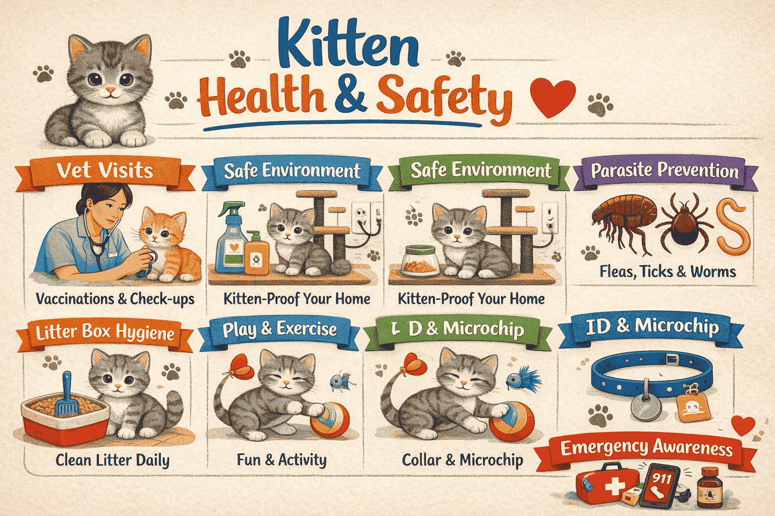 Kitten Health & Safety Guide for Happy, Healthy Cats